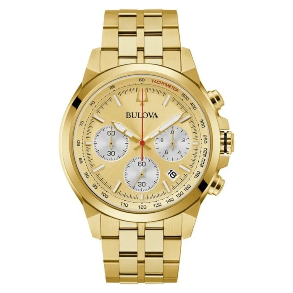 Bulova Classic Chronograph Stainless Steel Quartz Men's Watch, 45mm